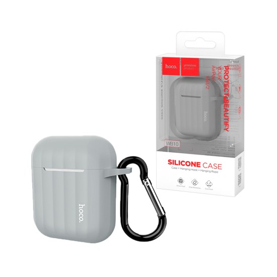 Silicone Case Hoco WB10 For Airpods 1/Airpods 2 Grey